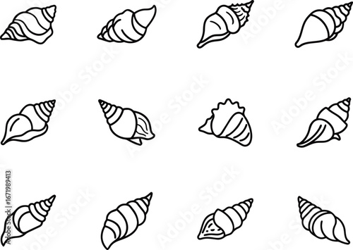 This name avoids a colon, summarizes the main visual themes (leaves, silhouettes, nature, beach), and reflects the style (vector, decorative) Let me know if you'd like a shorter or more stylized versi