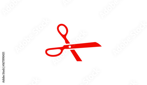 scissors icon vector design illustration solid color