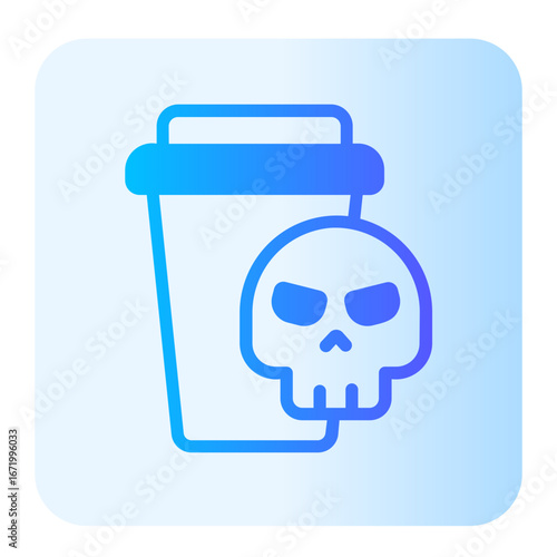 toxic waste gradient icon