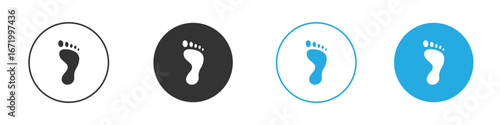 Footprint icon vector style flat trendy collection.