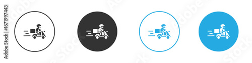 Food delivery icon vector style flat trendy collection.