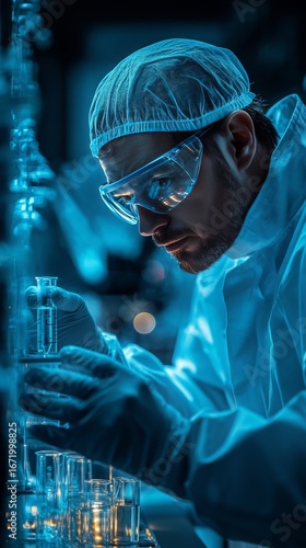 Medical research, scientists in lab, futuristic biomedicine innovations --ar 9:16 --stylize 400 --v 6.1 Job ID: f51bf1e1-39c3-4f2e-9b09-b45687fa5c2d