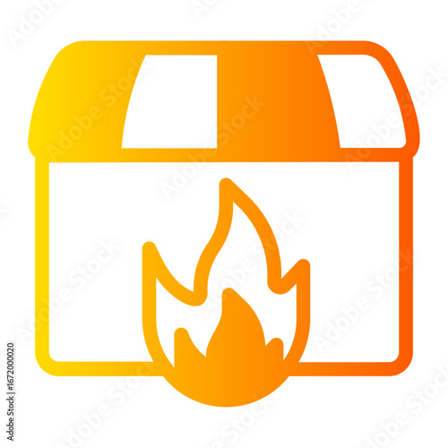 dumpster gradient icon