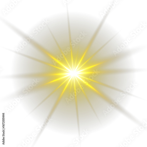Картината върху платно Sun Rays Effect for Photography