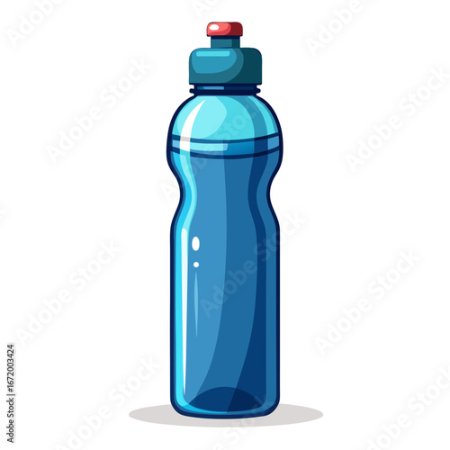 water bottle isolated on white