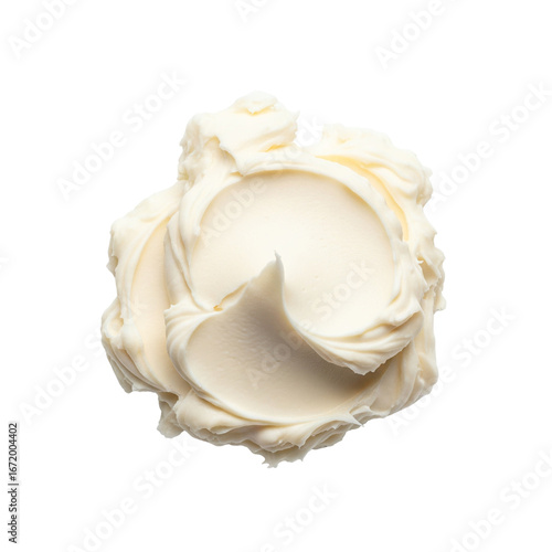 Fotografía White cosmetic cream swatch with rich texture
