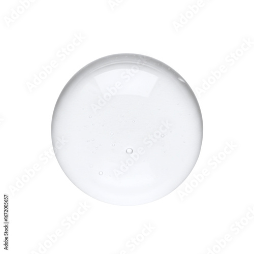Bild auf Leinwand Clear cosmetic serum gel drop with bubbles