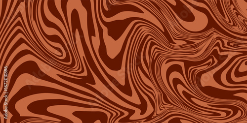 Retro coffee color background. Milk chocolate liquid dessert texture. EPS 10
