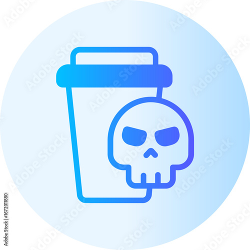 toxic waste gradient icon