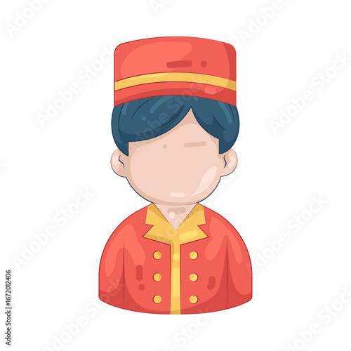 Illustration of bellhop 