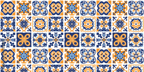 vector illustration seamless Moroccan tile pattern