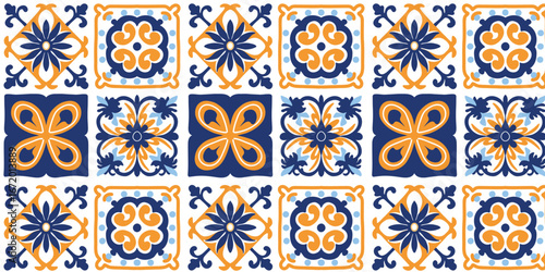 vector illustration classic majolica pattern