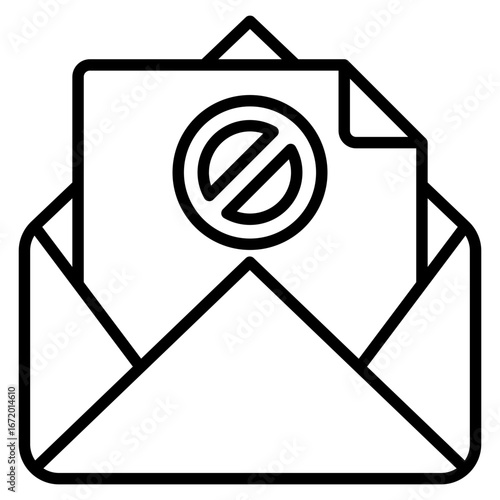 Spam line icon