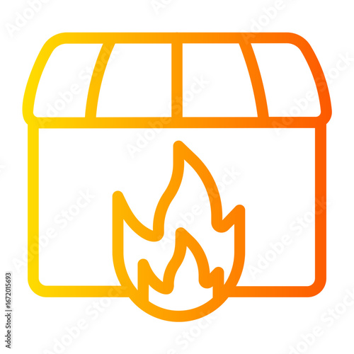 dumpster gradient icon