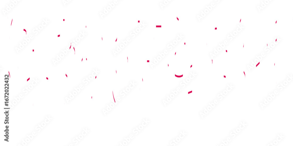 Obraz premium Colorful confetti zigzag ribbons falling down isolated on transparent background. Party, decoration and holiday with silver confetti and ribbons on transparent background