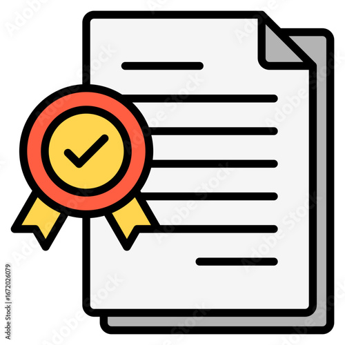 Verifiable outline color icon