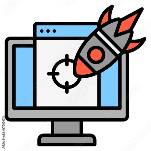 Ddos outline color icon