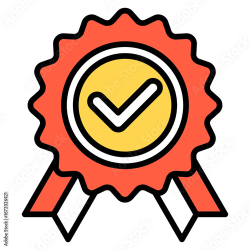 Verified outline color icon