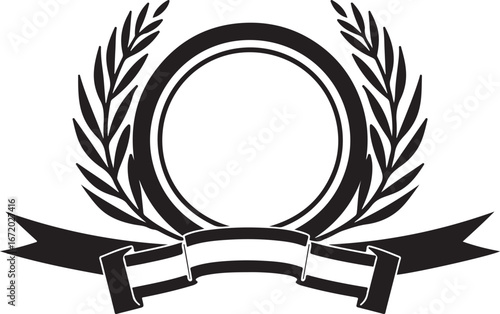 Elegant emblem design for awards, achievements, and special announcements