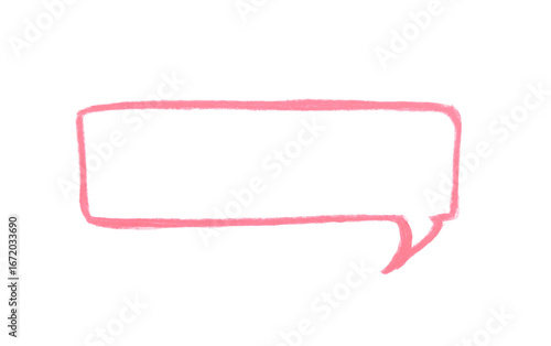 Wallpaper Mural Hand drawn empty speech bubble shape color pencil on transparent background for design in your work business concept. Torontodigital.ca