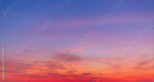 Fototapeta Naklejka Na Ścianę i Meble -  Morning cloud and sky background texture,colorful clouds and sky,Dusk, Sunset Sky Clouds in the Evening with colorful Orange, Yellow, Pink and red sunlight and Dramatic storm clouds on Twilight sky.