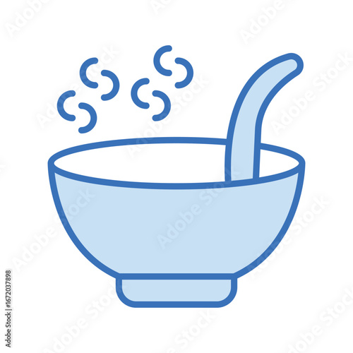 Soup  duotone line icon , vector, pixel perfect, illustrator file 

