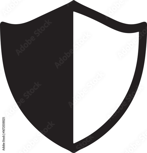 Secure shield icon represents protection and safety