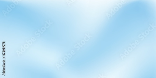 Aesthetic clear blue sky set. Summer season blue pastel colored vertical vector banner. Blurred sky gradient background. Simple soft light modern