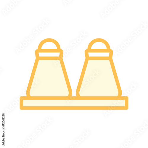 Salt Shaker duotone line icon , vector, pixel perfect, illustrator file 
