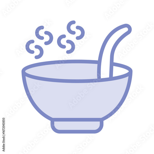 Soup  duotone line icon , vector, pixel perfect, illustrator file 
