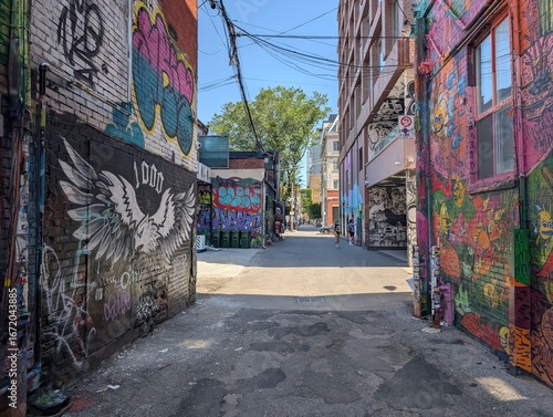 Photography Graffiti Street in Downtown Toronto, Canada - August 2025