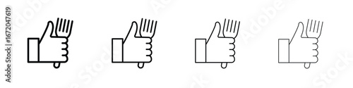 Good food icons. line strokes simple icons