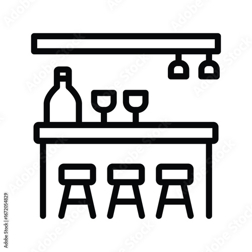 Bar  line icon , vector, pixel perfect, illustrator file 
