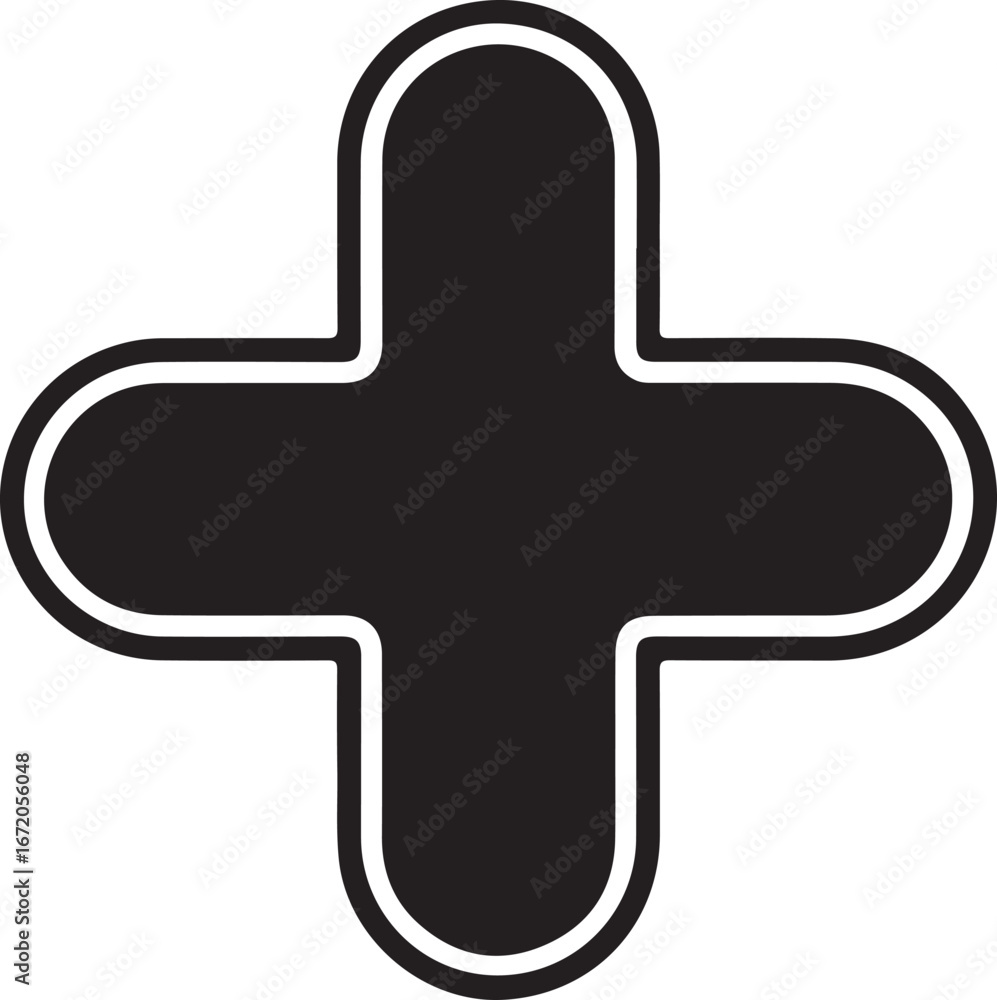 Fototapeta premium head profile with a plus sign in a circle icon sign vector