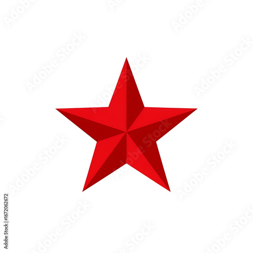 Red Star Icon Isolated on Black Background Symbol of Power and Revolution Vector Illustration