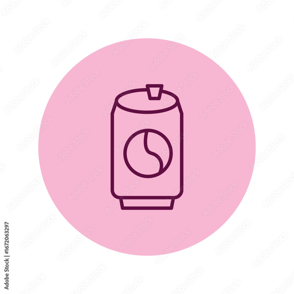 Obraz premium Cola Can pentaglow , vector, pixel perfect, illustrator file 