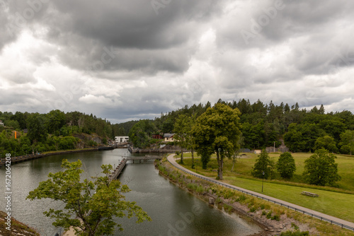 Trollhättan Schleuse, 
Trollhätte-Kanal
