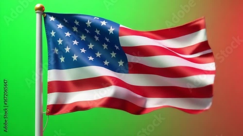 Wallpaper Mural The American flag blowing in the breeze, symbolizing freedom and patriotism Torontodigital.ca