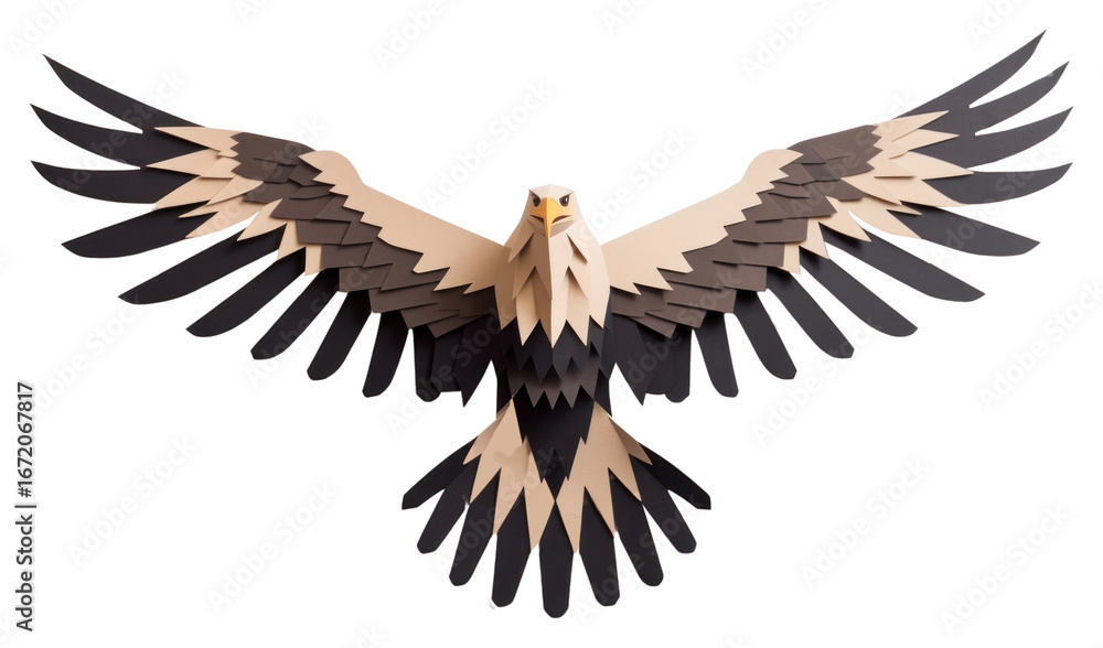 Fototapeta premium PNG Illustration of a eagle vulture animal flying.