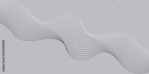 Abstract vector background with black wavy lines. modern vector ilustration