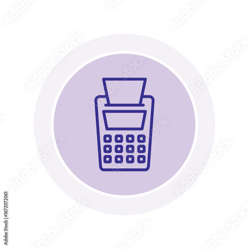 Pos Terminal color circle icon , vector, pixel perfect, illustrator file 
