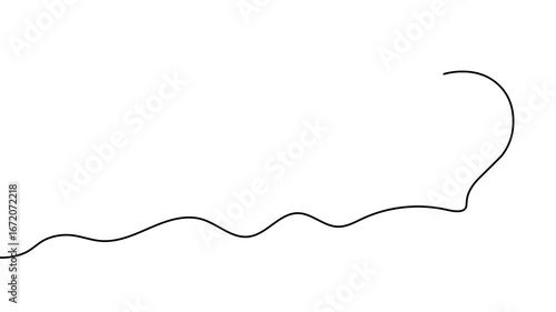 Animation of a single line drawing of question mark. Continuous contour movement of a question mark. Continuous video with one line.