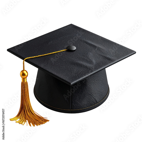 Mortarboard Graduation Cap Symbolizing Academic Achievement and Success