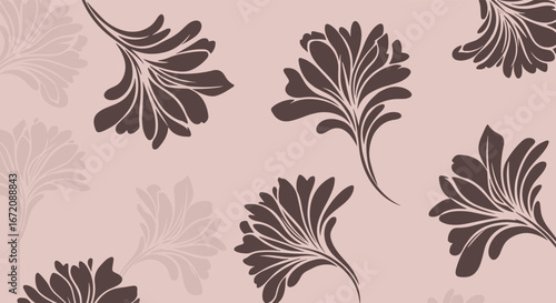 Elegant floral design for stylish backgrounds and decorative elements with artistic appeal
