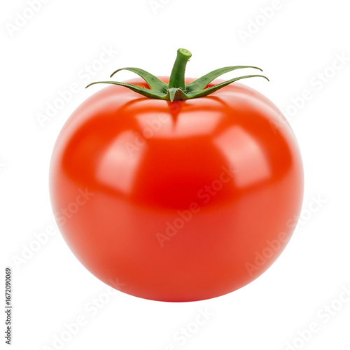 Wallpaper Mural A single ripe red tomato on a black background Torontodigital.ca