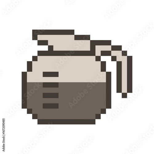 coffee drink retro pixel art