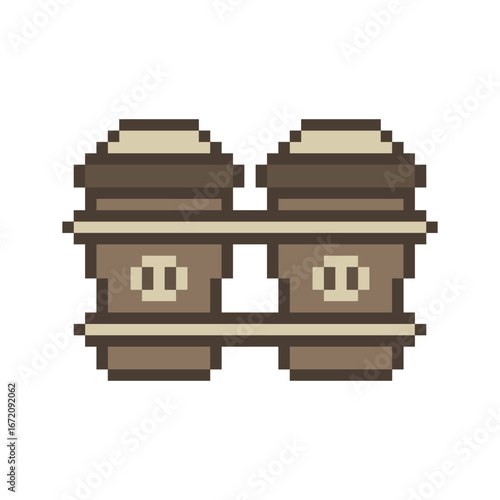 coffee drink retro pixel art
