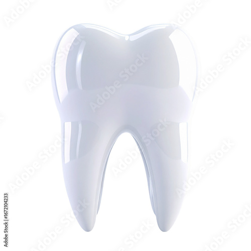 Dental Health Tooth Icon Shiny White Tooth for Dentistry Oral Care and Medical Promotions Design Element