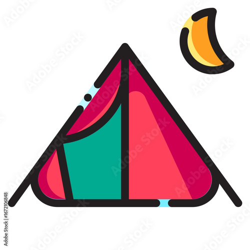 Travel Icon Set. This is lineal color icon style. 