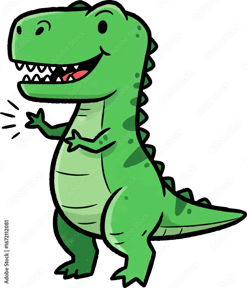 Obraz premium T-Rexs Awkward Attempt at a High-Five